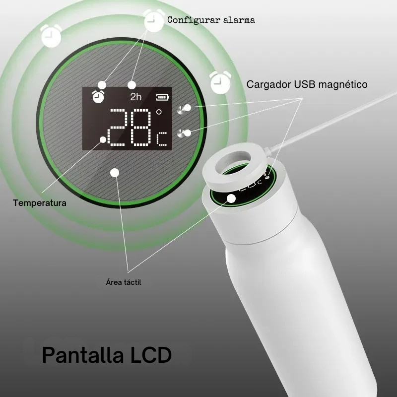 Botella de Agua Inteligente Bluetooth con Recordatorio de Bebida